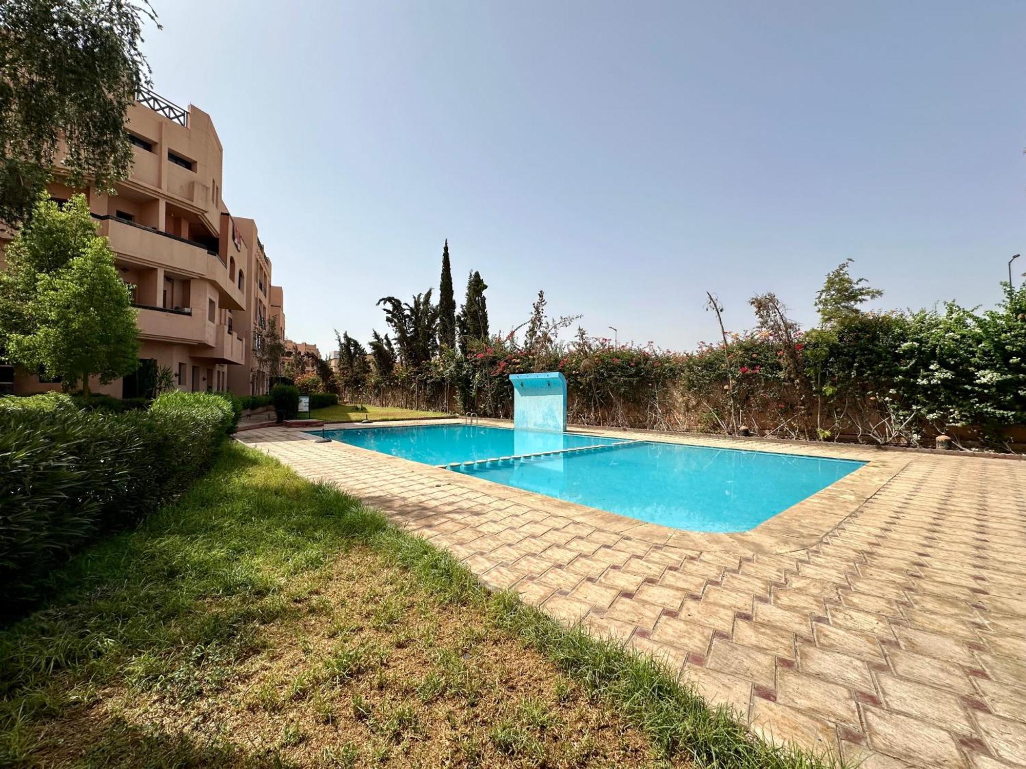 Oasis De Detente Avec Terrasse Et Vue Sur Piscine Marrakesh Luaran gambar